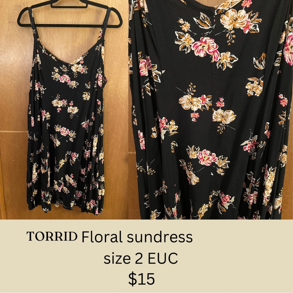 Torrid floral trapeze dress